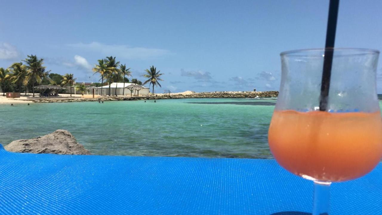 Studio Vue Mer Piscine Plage Kaz Punch Manganao Chez Julie سانت فرانسوا المظهر الخارجي الصورة