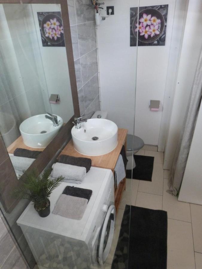 Studio Vue Mer Piscine Plage Kaz Punch Manganao Chez Julie سانت فرانسوا المظهر الخارجي الصورة