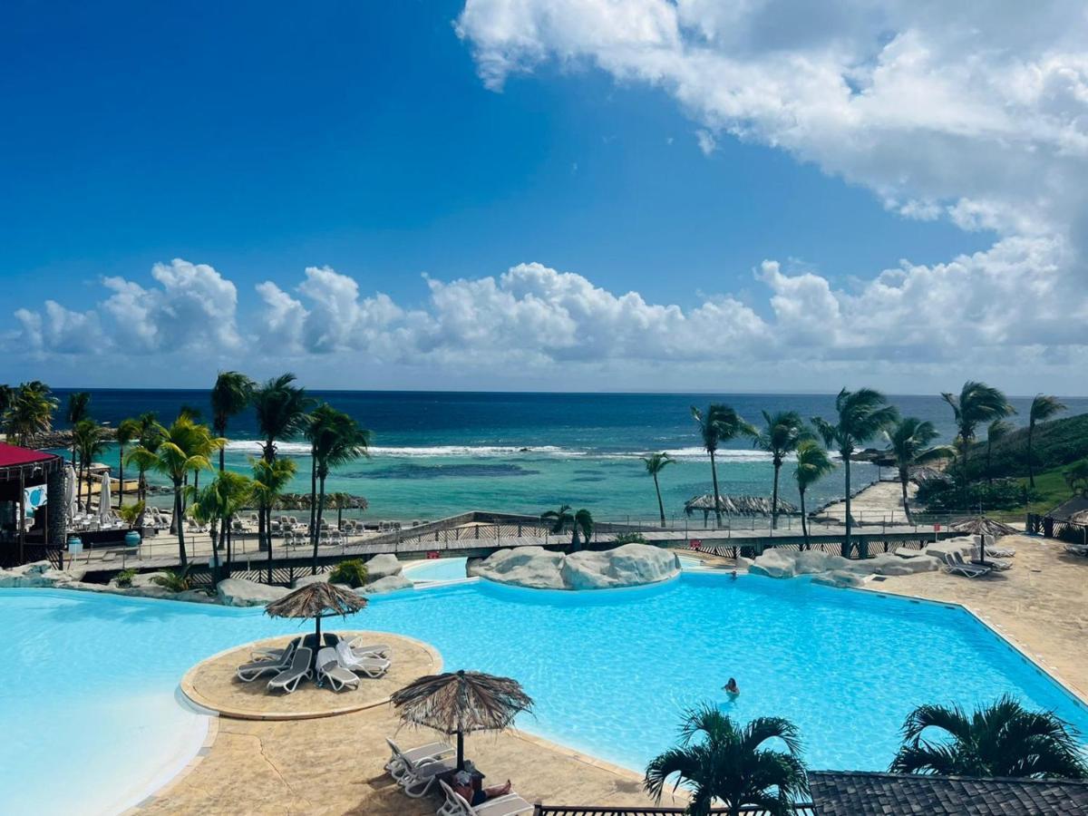 Studio Vue Mer Piscine Plage Kaz Punch Manganao Chez Julie سانت فرانسوا المظهر الخارجي الصورة